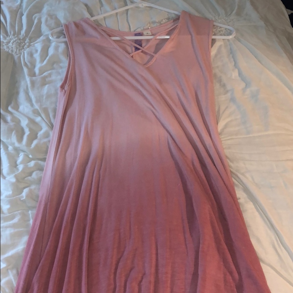 Ombré pink/dark pink long shirt/dress